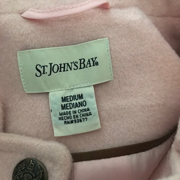 St. John’s Bay Wool Blend Peacoat - Picture 4 of 4